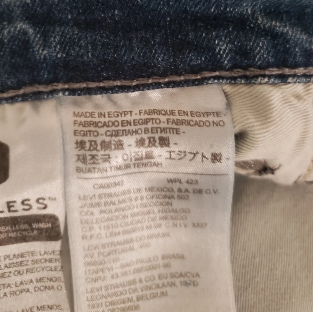 Levi's 511 Big E Slim Fit Mid Rise Stretch 32 x 31.5 REAL SIZE Vintage